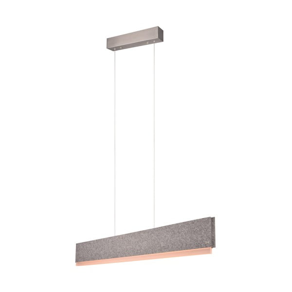 Szürke LED függőlámpa hangvezérléssel-mobil alkalmazás vezérléssel, textil búrával Cicara – CINQUE-image-3