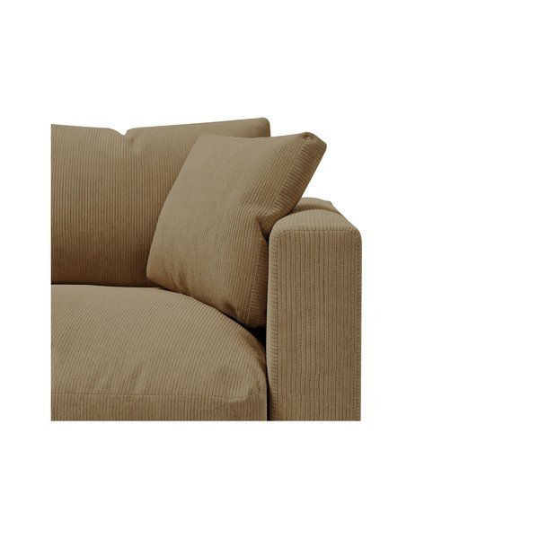 Bézs kordbársony kanapé 220 cm Comfy – Scandic-image-2