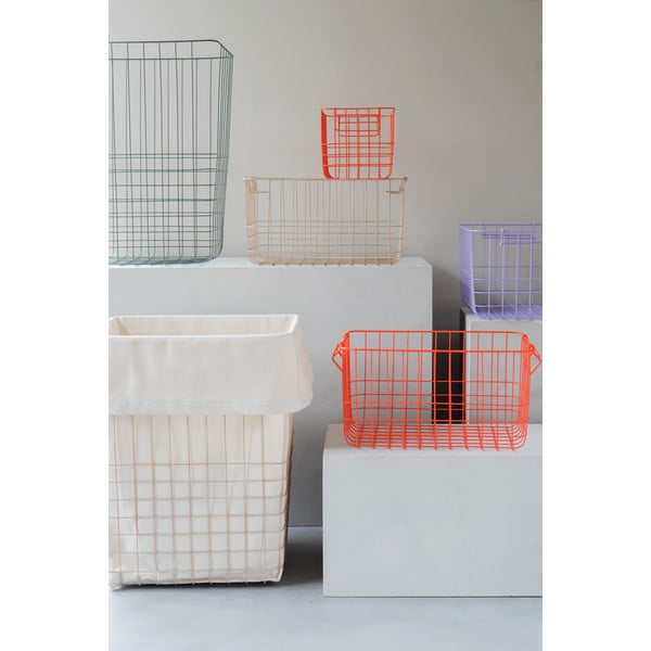 Bézs fém-textil szennyeskosár 64 l Store-It – Mette Ditmer Denmark-image-2