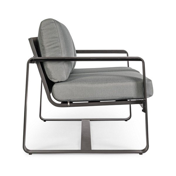 Szürke alumínium kerti kanapé Merrigan   – Bizzotto-image-3