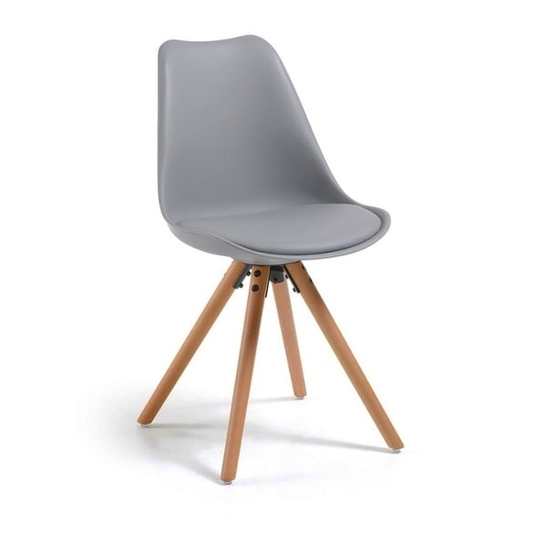 Lumos szürke szék, bükkfa lábakkal - loomi.design