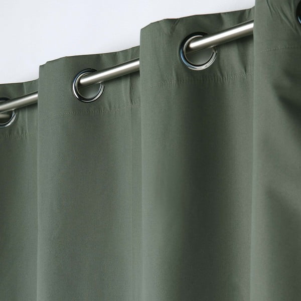Khaki mikroszálas sötétítő függöny 140x260 cm Obscure – douceur d'intérieur-image-1