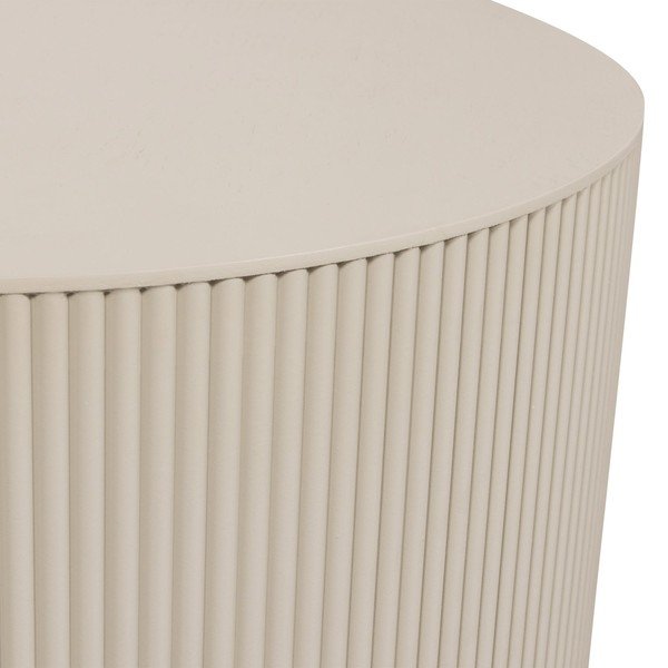 Bézs kerek dohányzóasztal ø 60 cm Sanne – WOOOD-image-2