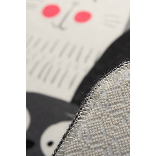 Cats szürke csúszásgátlós gyerekszőnyeg, 140 x 190 cm Conceptum Hypnose-image-1