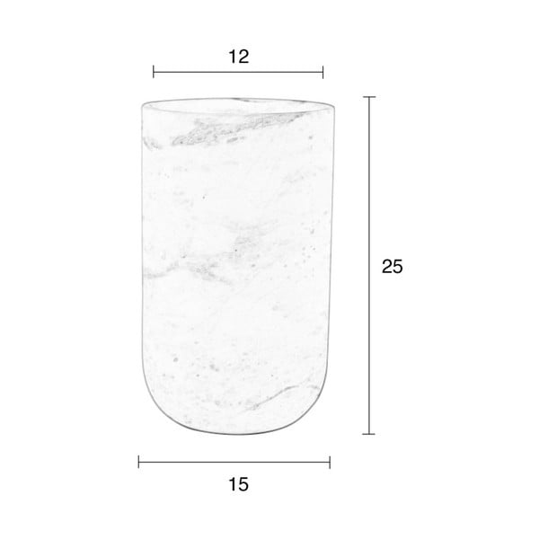 Fajen fehér márvány váza - Zuiver-image-1