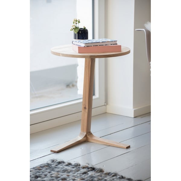 Akácfa kerek tárolóasztal ø 40 cm Acina – Wenko-image-2