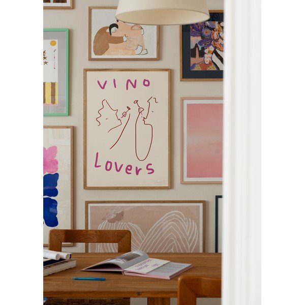 Poszter 50x70 cm Vino Lovers – Ruby Hughes – The Poster Club-image-1