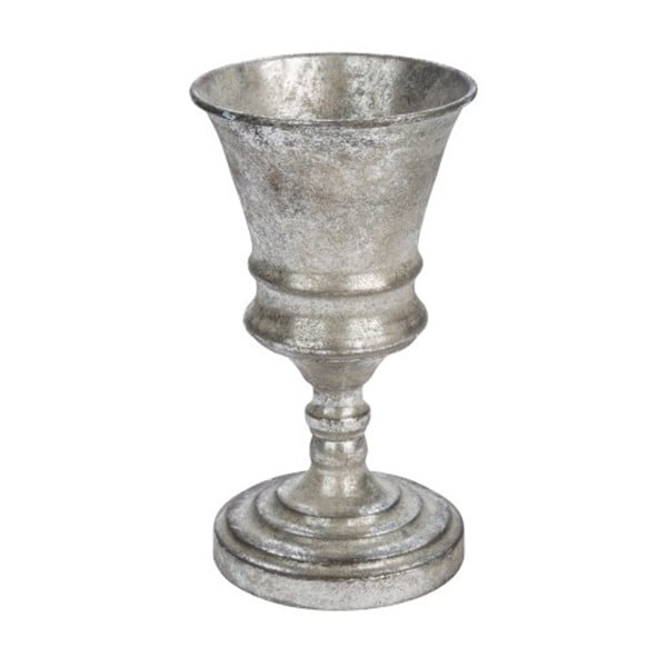 Ezüst színű dekorációs pohár, magassága 22 cm - Ego Dekor