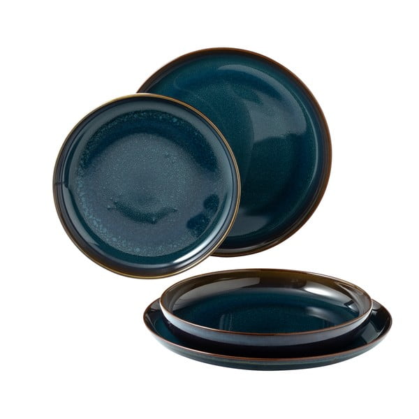 Like Crafted 4 db-os sötétkék porcelán tányér szett - Villeroy & Boch