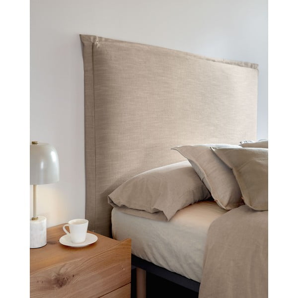 Bézs kárpitozott ágytámla 206x106 cm Tanit – Kave Home-image-2