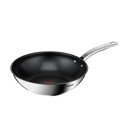 Wok rozsdamentes acél serpenyő tapadásmentes felülettel ø 28 cm Intuition B8171944 – Tefal