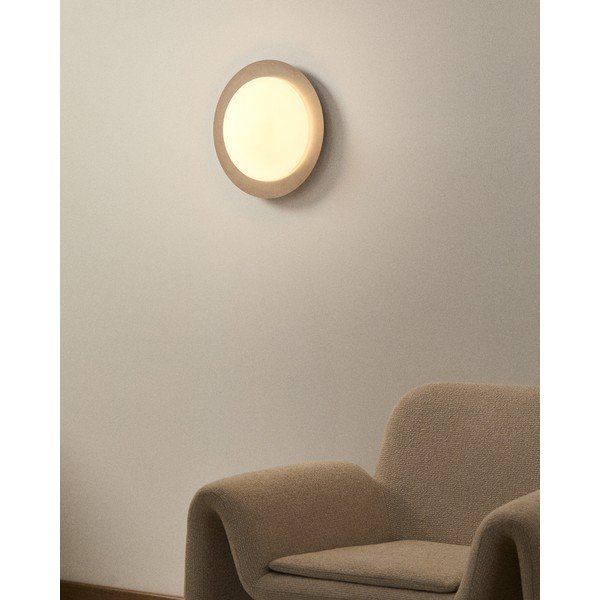 Szürke LED fali lámpa ø 40 cm Novae – Kave Home-image-1