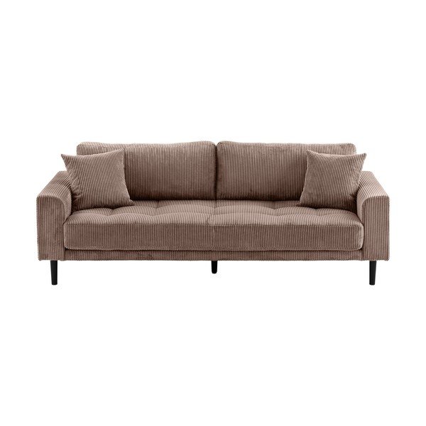 Barna kordbársony kanapé 210 cm Lido – House Nordic
