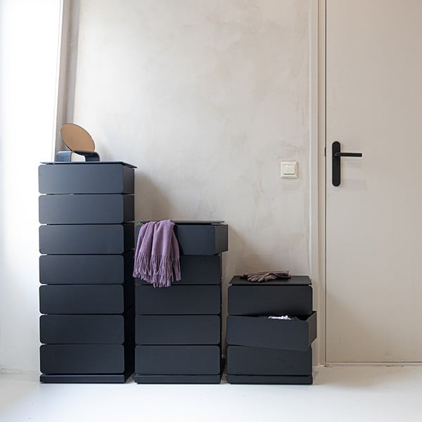 Fekete fém komód 37x99x26 cm Joey – Spinder Design-image-3