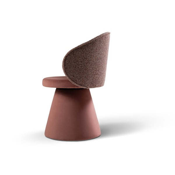 Rózsaszín bársony fotel Inez – Micadoni -image-3