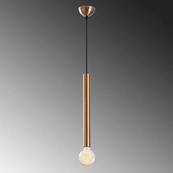 Aranyszínű függőlámpa fém búrával ø 4 cm Tempo – Opviq lights-image-3