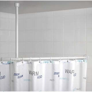 Fehér mennyezeti zuhanyfüggönyrúd, 57 cm - Wenko
