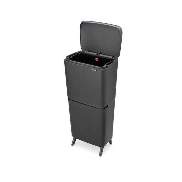 Sötétszürke műanyag szelektív szemetes 20+25 l SortUp Recycle Hi – Brabantia