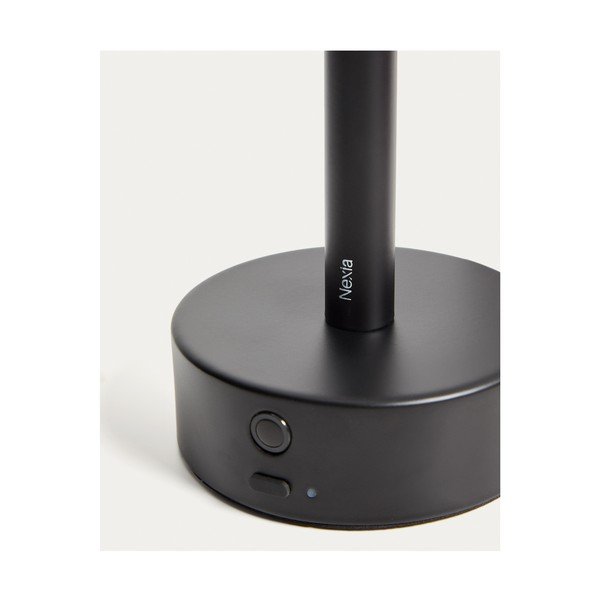 Fekete fém LED asztali lámpa (magasság 30 cm) Bow – Kave Home-image-3