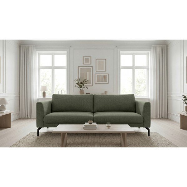 Sötétzöld kanapé 216 cm Gomero – Scandic-image-1
