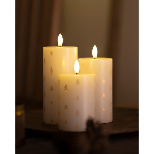 LED gyertya szett 3 db-os (magasság 15 cm) Sille – Sirius-image-1