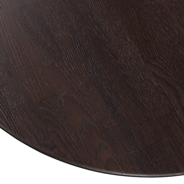 Kerek étkezőasztal tölgyfa asztallappal ø 120 cm Tablo – WOOOD-image-2