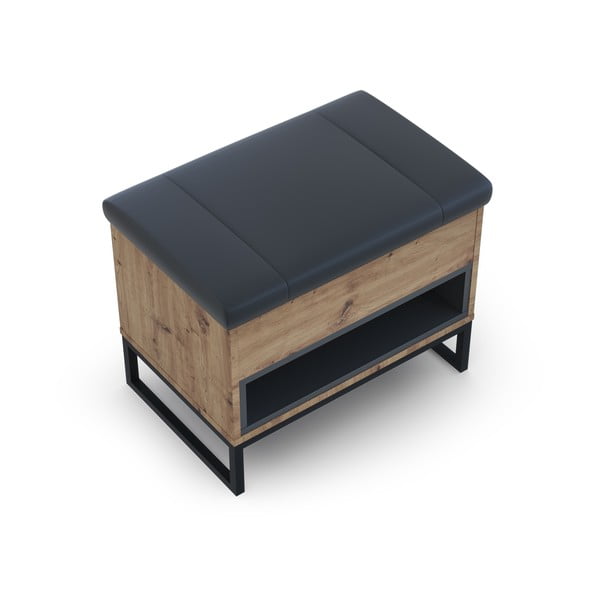 Cipőtartó paddal, tölgyfa dekorral Olis - Cosmopolitan Design-image-2