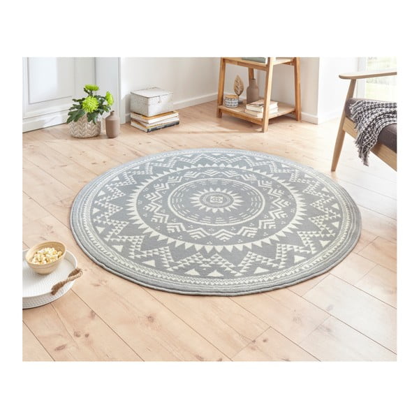 Celebration Valencia szürke szőnyeg, ⌀ 140 cm - Hanse Home-image-1