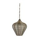 Bronzszínű fém függőlámpa ø 36 cm Alvaro – Light & Living