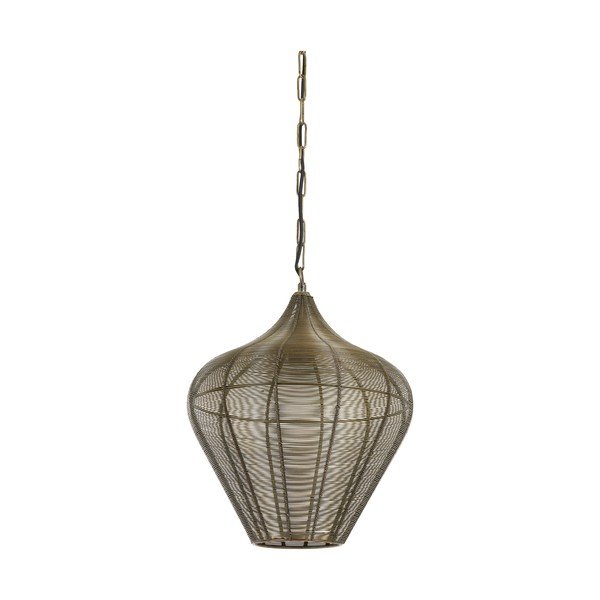 Bronzszínű fém függőlámpa ø 36 cm Alvaro – Light & Living