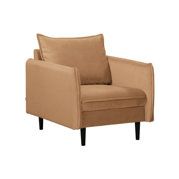 Barna bársony fotel Juli – Ropez