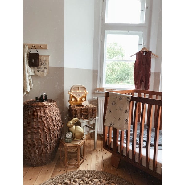 Van narancssárga borovi fenyő asztali lámpa, magasság 29 cm - Little Lights-image-4