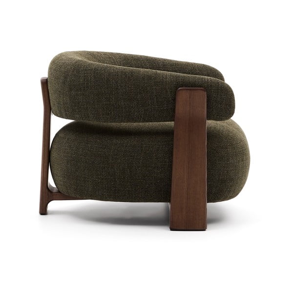 Zöld zsenília fotel Granite – Kave Home-image-3