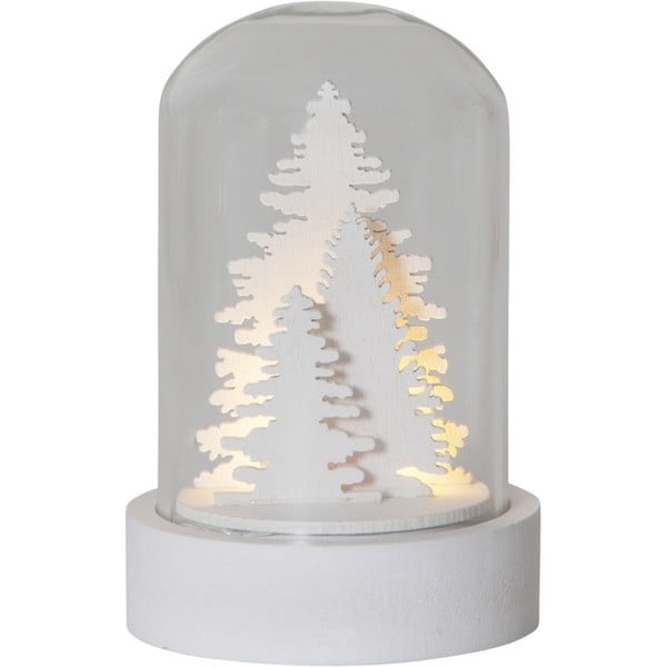 Fehér fénydekoráció készlet karácsonyi mintával 3 db-os ø 5,5 cm Kupol – Star Trading-image-3