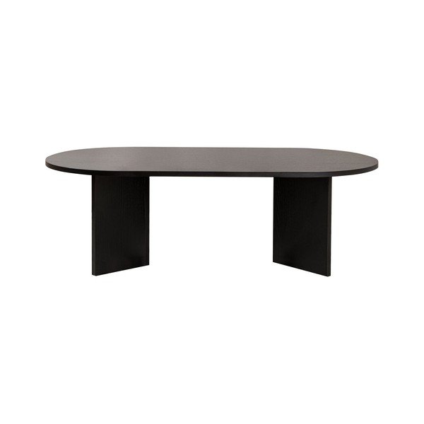 Fekete matt dohányzóasztal 60x119 cm Sable – Kalune Design-image-2