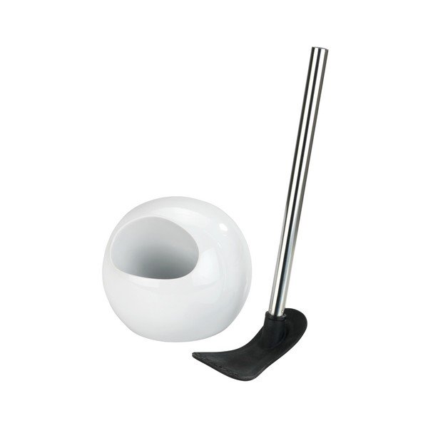 Rimless fehér kerámia WC-kefe - Wenko-image-1
