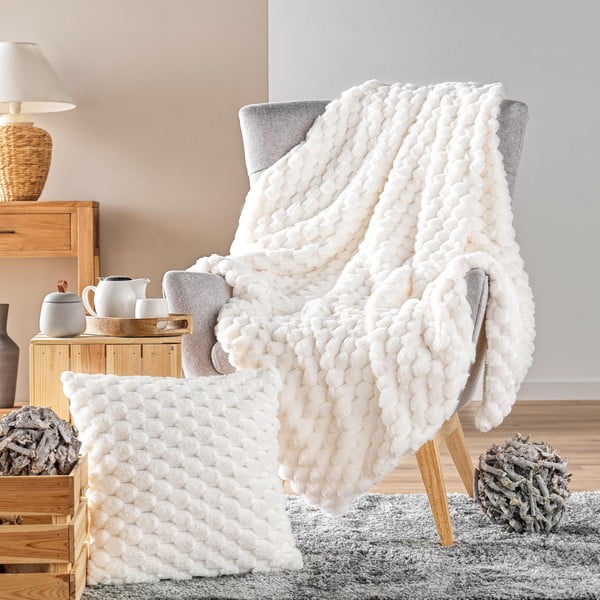 Műszőrme díszpárna 45x45 cm Frosty – douceur d'intérieur-image-1