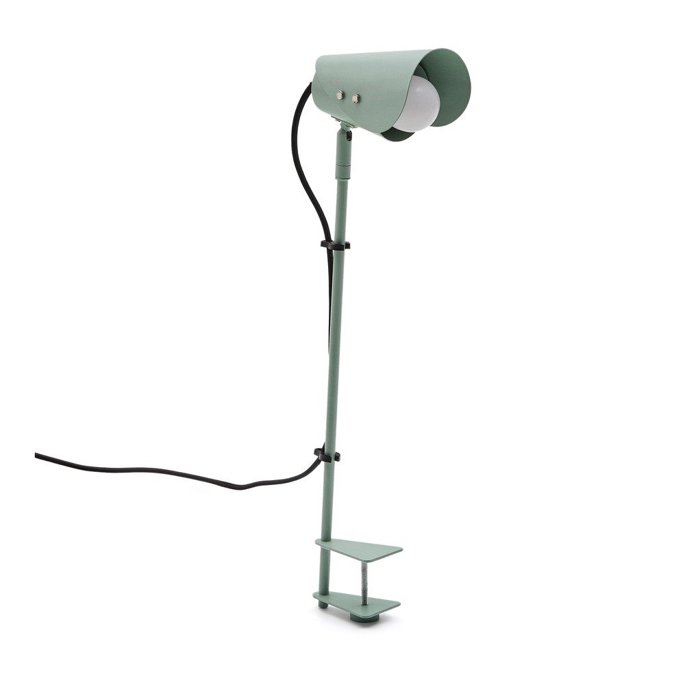 Zöld fém asztali lámpa csiptetővel (magasság 51 cm) Jula  Kave Home