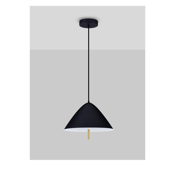 Matt fekete fém LED függőlámpa fém búrával ø 40 cm Oros – Nova Luce-image-4