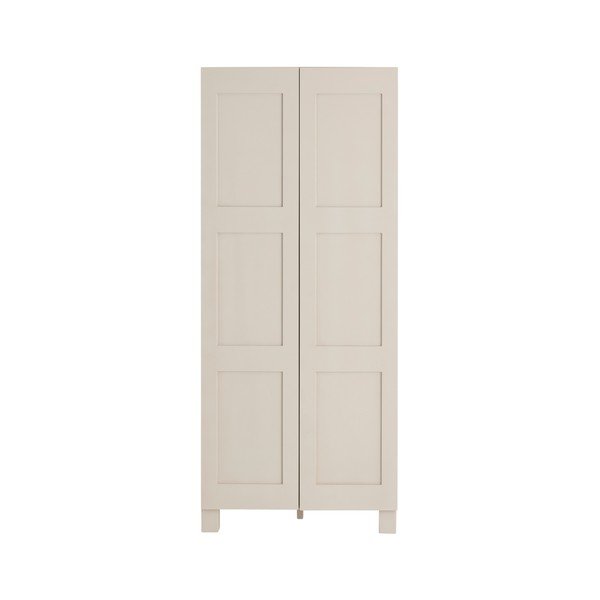 Szürkésbézs MDF függő ruhásszekrény 80x190x61 cm Ben – Ellos Home-image-4