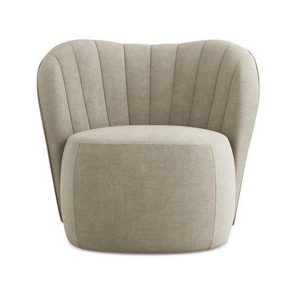 Bézs zsenília fotel Keloa – Makamii-image-1