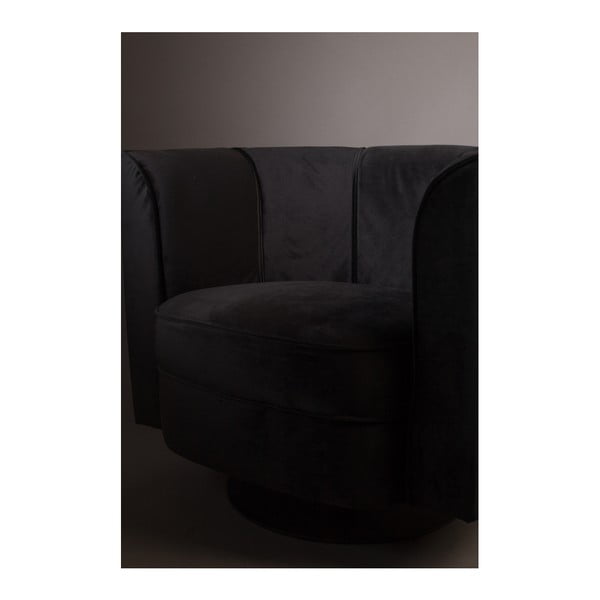 Flower fekete fotel - Dutchbone-image-4