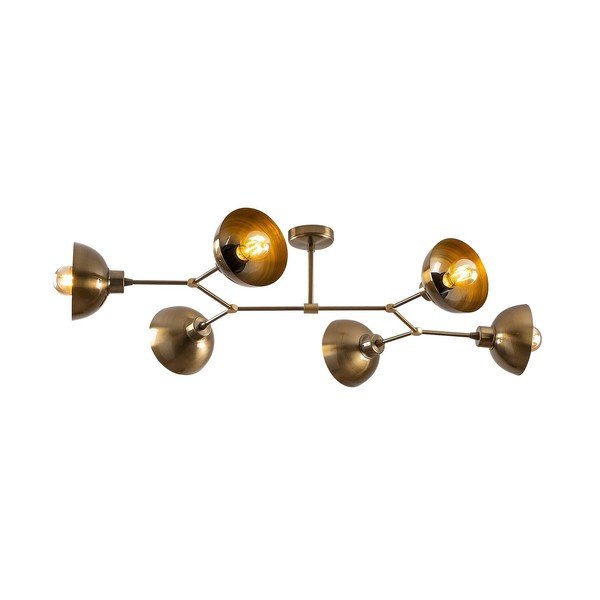 Aranyszínű mennyezeti lámpa fém búrával 52x102 cm Dram – Opviq lights-image-2