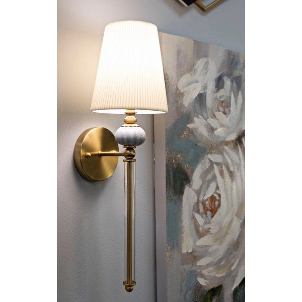 Fehér-aranyszínű fali lámpa Warsaw – Mauro Ferretti-image-1