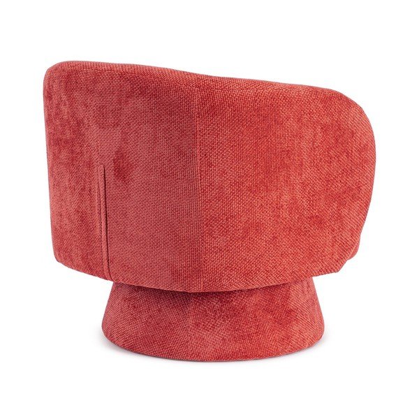 Piros forgó zsenília fotel Julienne – Bizzotto-image-4