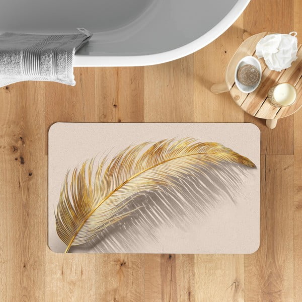 Világosbarna fürdőszobai kilépő 50x80 cm Angelica – douceur d'intérieur-image-1