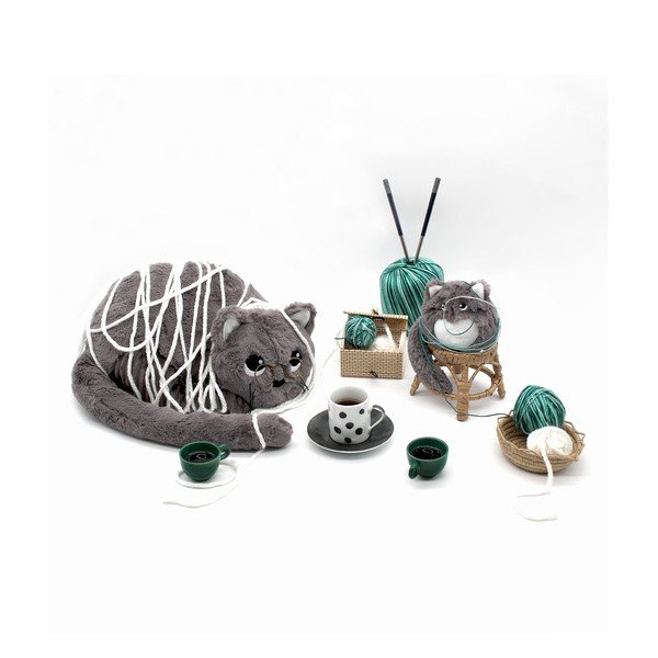 Plüssjáték szett 2 db-os Ptipotos Miaou – Les Deglingos-image-2