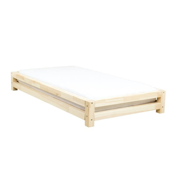 JAPA Natural egyszemélyes lucfenyő ágy, 120 x 200 cm - Benlemi