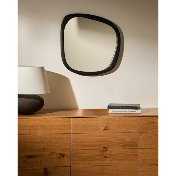 Fali tükör tömörfa kerettel 45,5x47 cm Alura – Kave Home-image-1