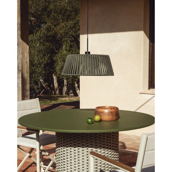 Khaki fém lámpabúra ø 46 cm Aldet – Kave Home-image-1